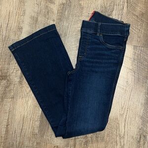 SPANX Flared Dark Wash Denim Jeans Medium